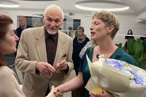 Oslavy se zúčastnil i Petr Bísek, člen Seniorů na palubě